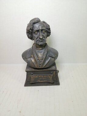 Berlioz bust Music Composers Figure 6"  Vintage K's Collection Bookshelf Decor